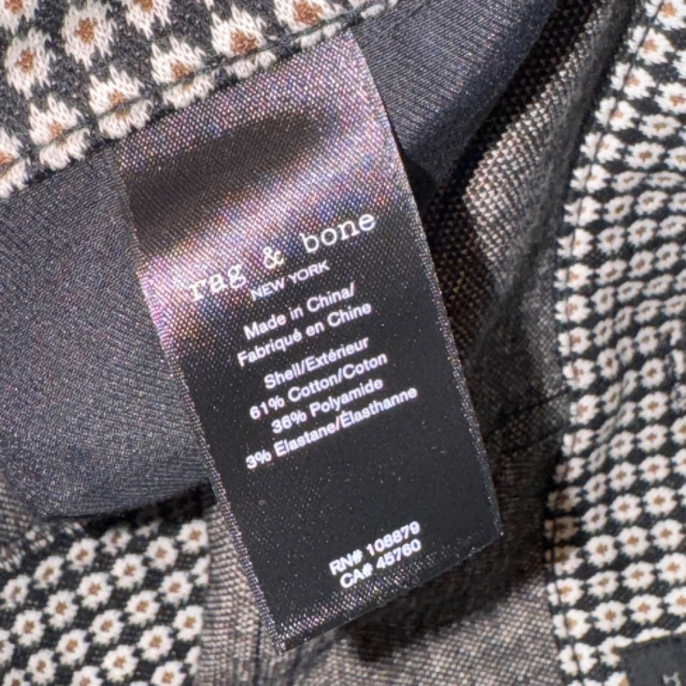 EUC Rag & Bone Casey Knit Jacquard Flare Slim Fit Pant Size 8 - Picture 7 of 10